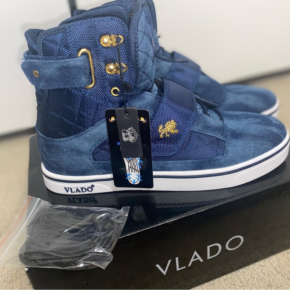 Vlado Men's Blue High-Top Sneakers